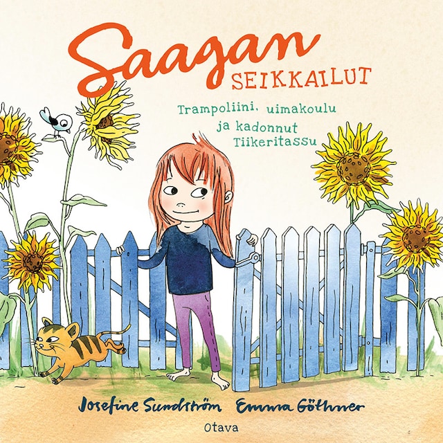 Book cover for Saagan seikkailut -Trampoliini, uimakoulu ja kadonnut Tiikeritassu