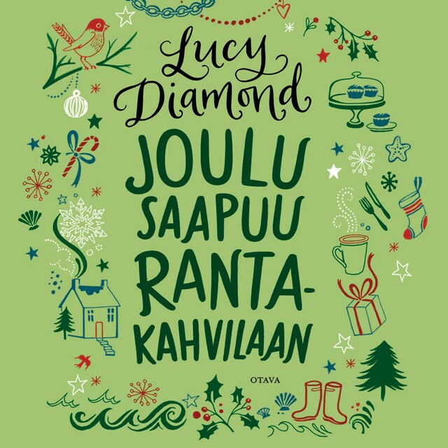 Book cover for Joulu saapuu Rantakahvilaan