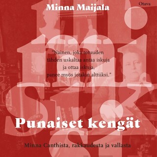 Punaiset kengät − Minna Canthista, rakkaudesta ja vallasta bookCoverFor