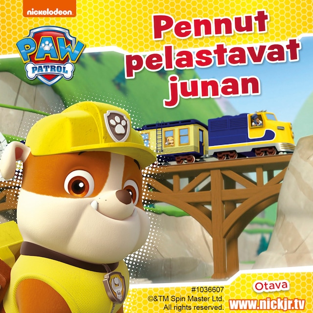 Book cover for Ryhmä Hau - Pennut pelastavat junan