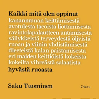 Kaikki mitä olen oppinut hyvästä ruoasta bookCoverFor