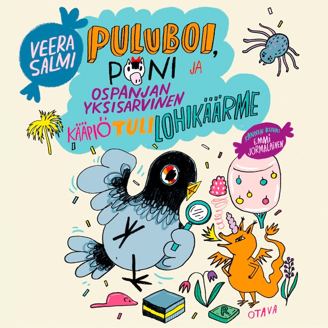 Okładka książki dla Puluboi, Poni ja Ospanjan yksisarvinen kääpiötulilohikäärme