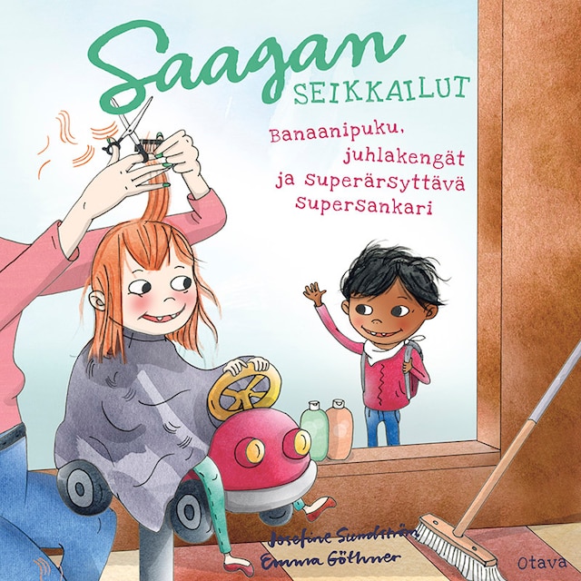 Book cover for Saagan seikkailut - Banaanipuku, juhlakengät ja superärsyttävä supersankari