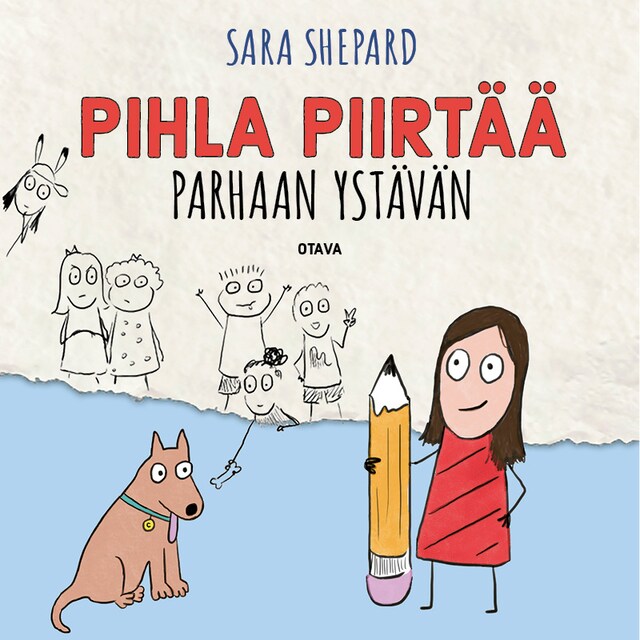 Buchcover für Pihla piirtää parhaan ystävän