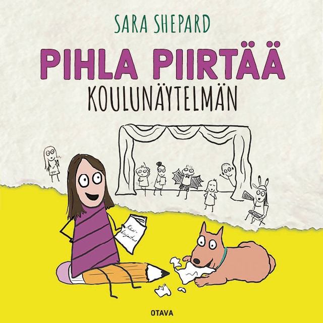 Okładka książki dla Pihla piirtää koulunäytelmän