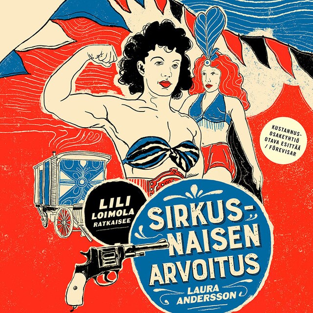 Buchcover für Sirkusnaisen arvoitus