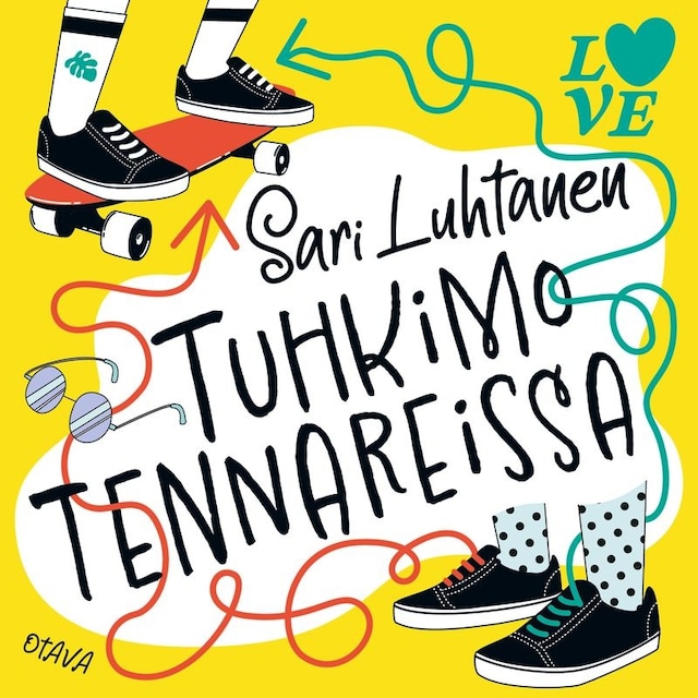 Book cover for Tuhkimo tennareissa