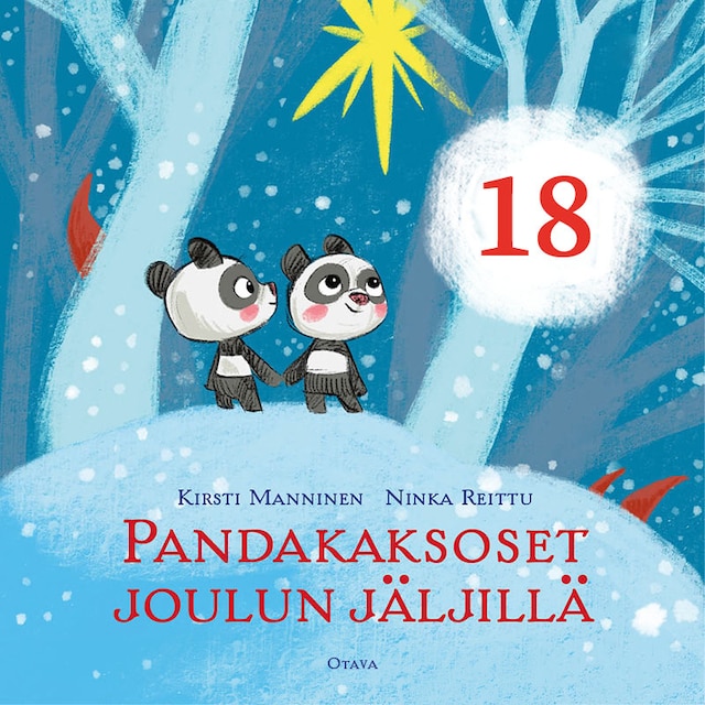Kirjankansi teokselle Pandakaksoset joulun jäljillä 18