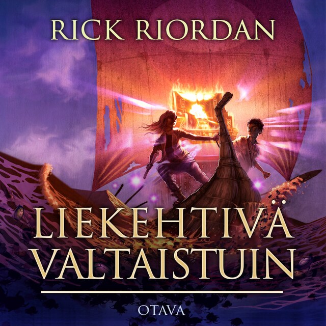 Book cover for Liekehtivä valtaistuin