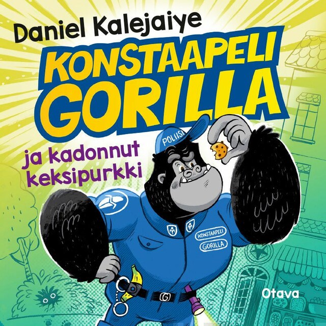 Book cover for Konstaapeli Gorilla ja kadonnut keksipurkki