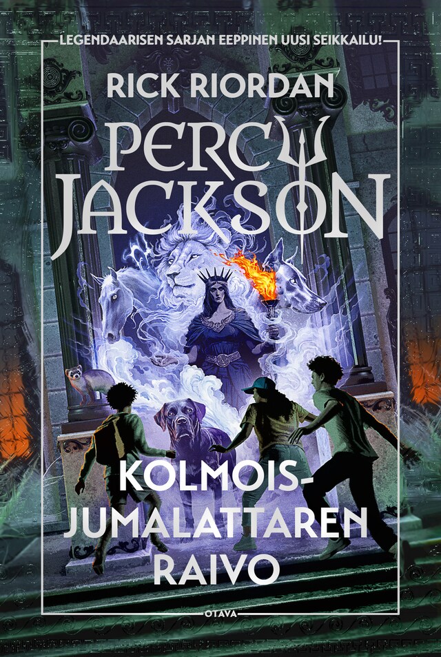 Book cover for Percy Jackson - Kolmoisjumalattaren raivo