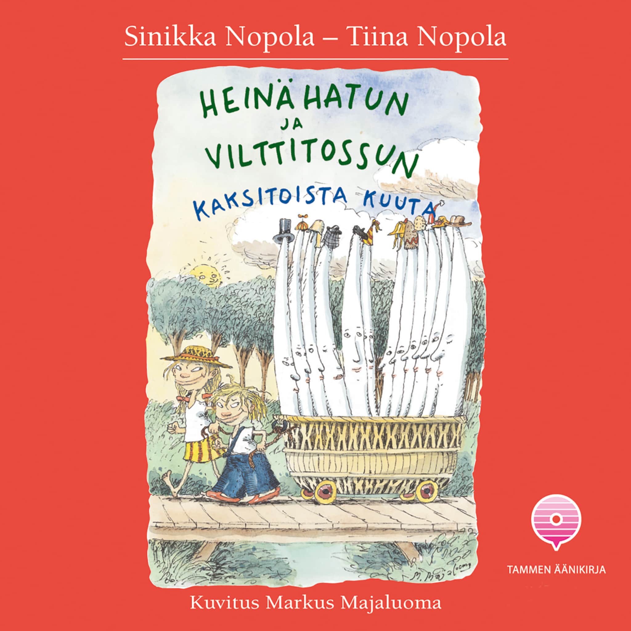 Äänikirjan Heinähatun ja Vilttitossun kaksitoista kuuta kansikuva