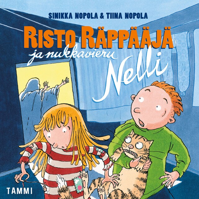 Risto Räppääjä ja nukkavieru Nelli Kirjankansi teokselle Risto Räppääjä ja nukkavieru Nelli