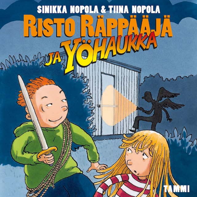 Copertina del libro per Risto Räppääjä ja yöhaukka