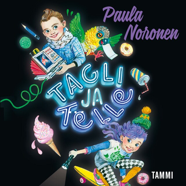 Copertina del libro per Tagli ja Telle. Tehtävä sirkussaarella