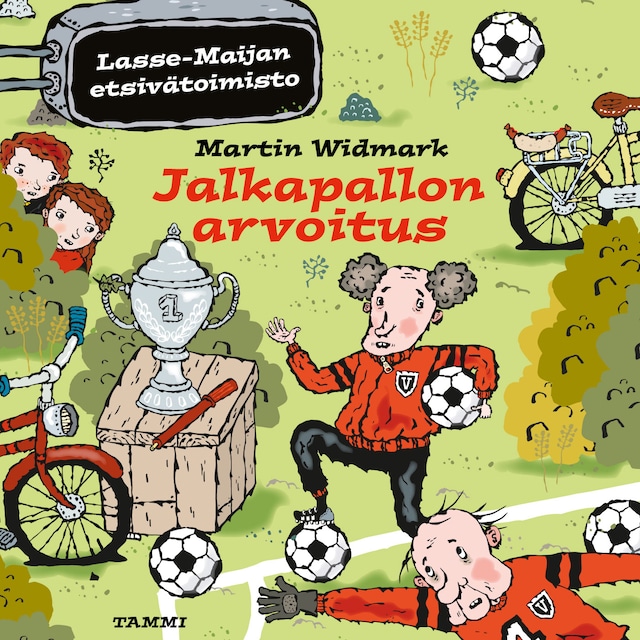 Book cover for Jalkapallon arvoitus. Lasse-Maijan etsivätoimisto