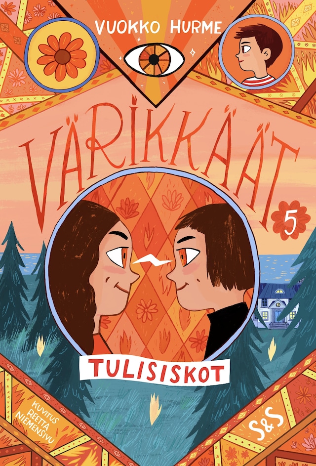 Book cover for Värikkäät 5. Tulisiskot