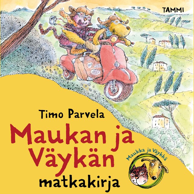 Copertina del libro per Maukan ja Väykän matkakirja