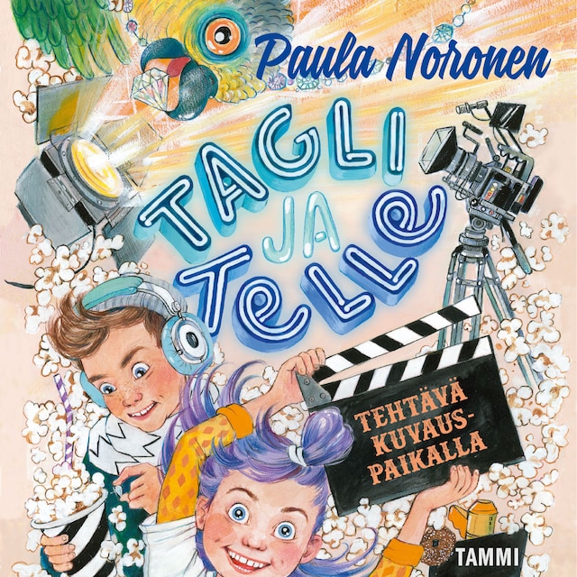 Buchcover für Tagli ja Telle. Tehtävä kuvauspaikalla