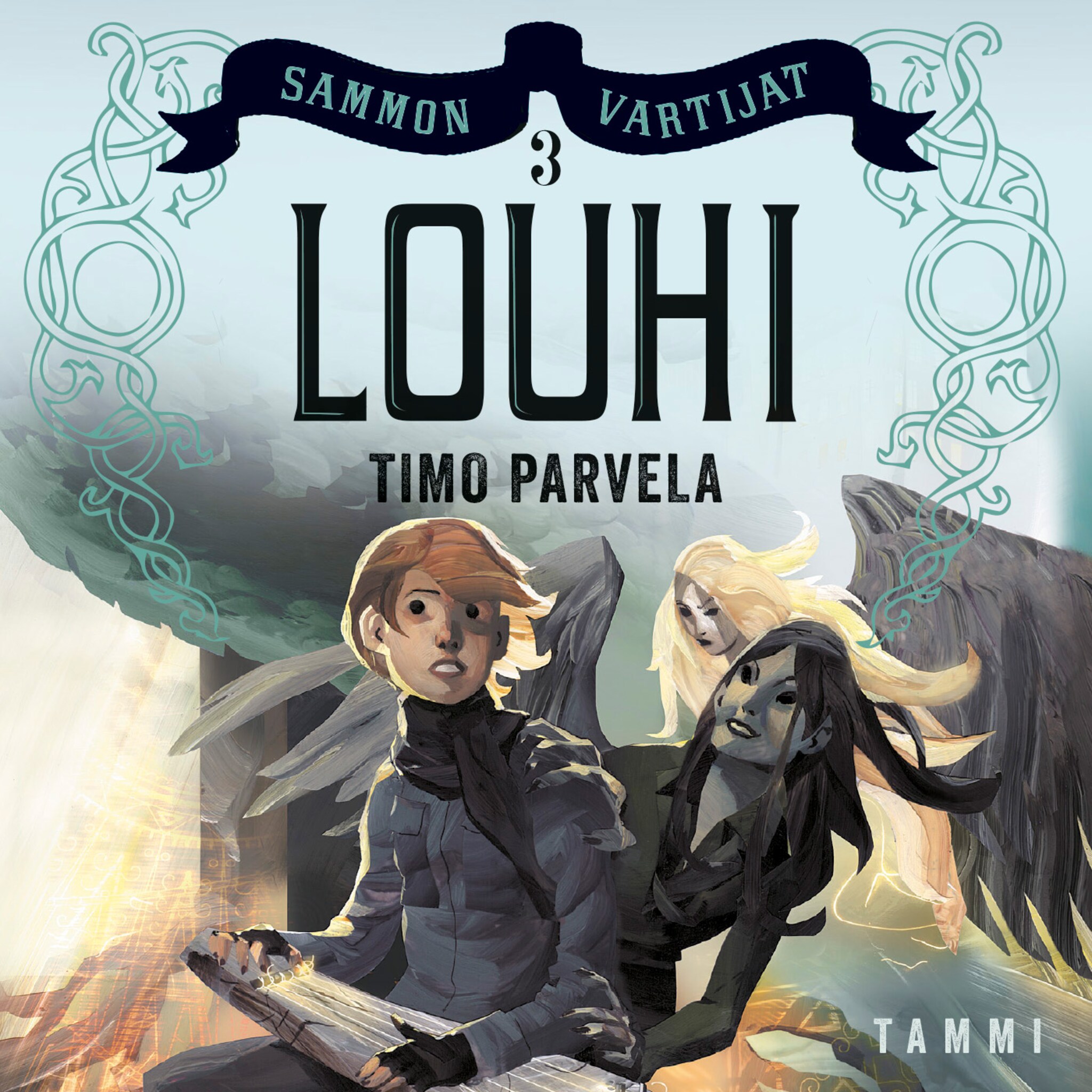 Äänikirjan Louhi kansikuva