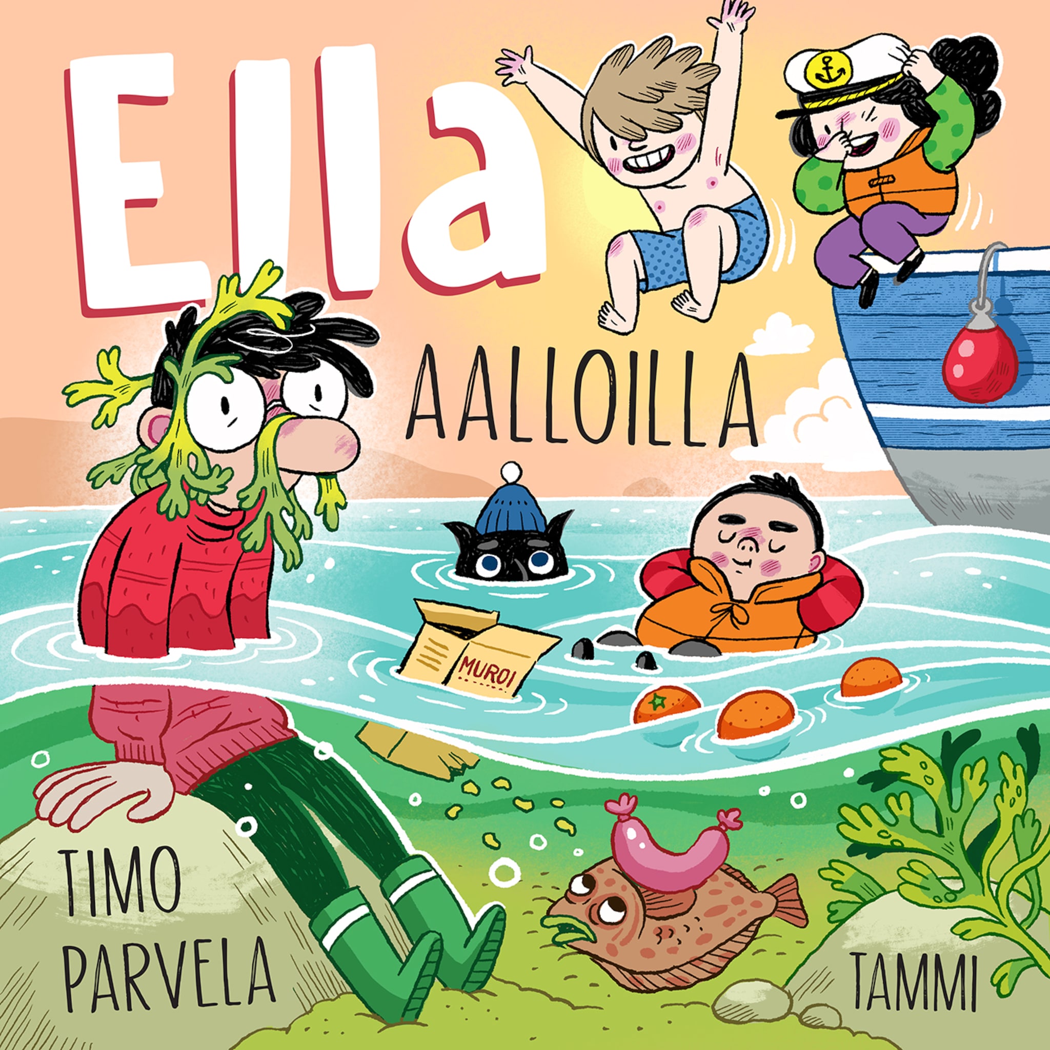 Äänikirjan Ella aalloilla kansikuva