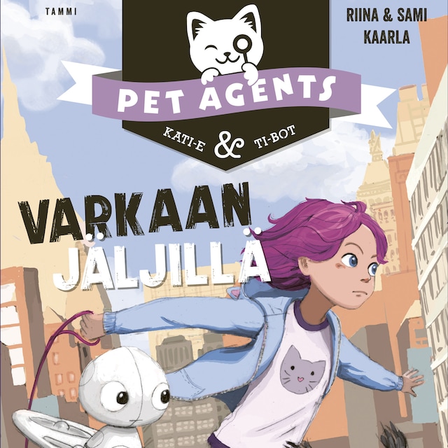 Boekomslag van Varkaan jäljillä. Pet Agents 2