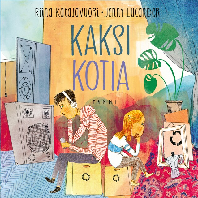 Book cover for Kaksi kotia