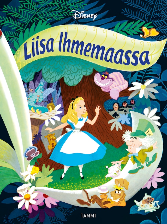 Kirjankansi teokselle Liisa Ihmemaassa (e-äänikirja)