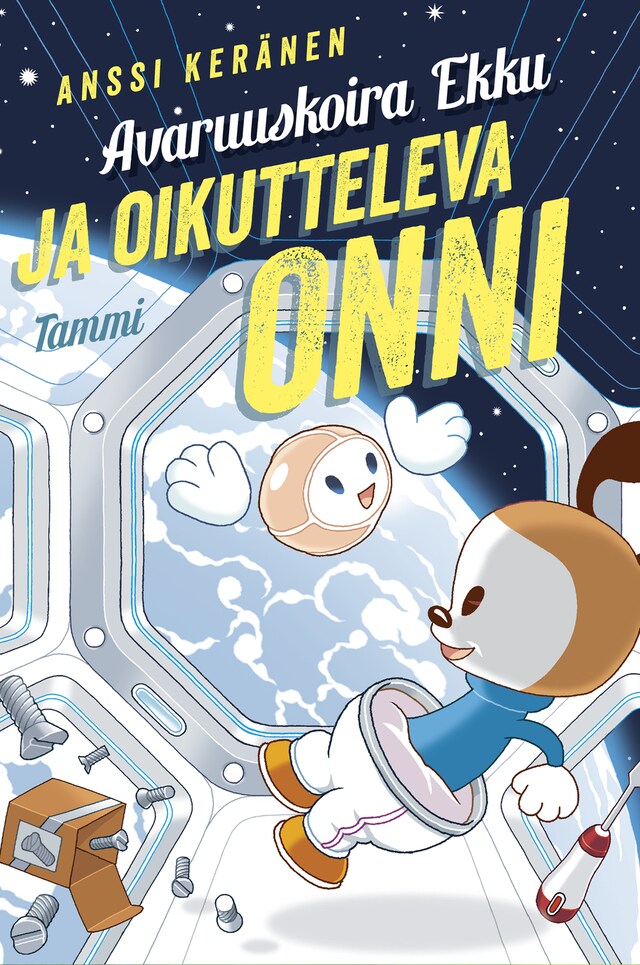 Book cover for Avaruuskoira Ekku ja oikutteleva Onni (e--äänikirja)