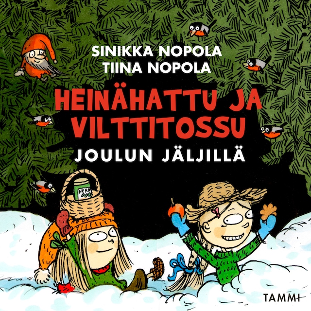 Buchcover für Heinähattu ja Vilttitossu joulun jäljillä