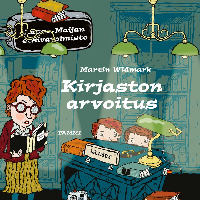 Book cover for Kirjaston arvoitus. Lasse-Maijan etsivätoimisto