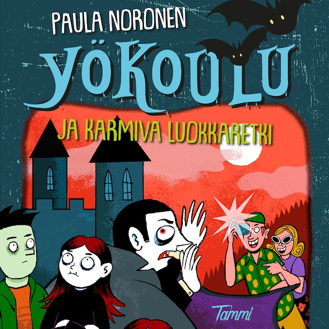 Buchcover für Yökoulu ja karmiva luokkaretki