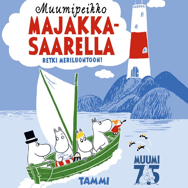 Buchcover für Muumipeikko majakkasaarella