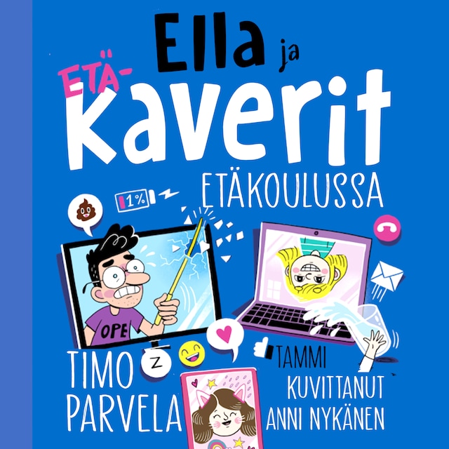 Book cover for Ella ja kaverit etäkoulussa