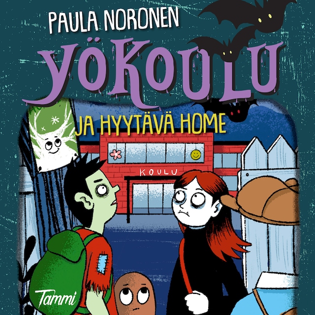 Buchcover für Yökoulu ja hyytävä home