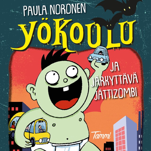 Book cover for Yökoulu ja järkyttävä jättizombi