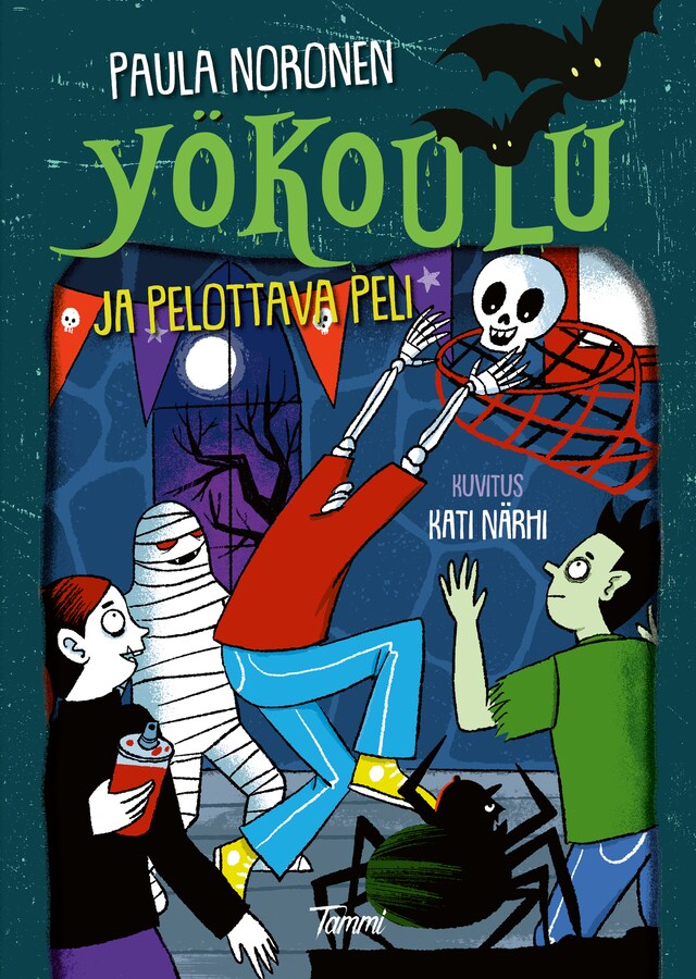 Couverture de livre pour Yökoulu ja pelottava peli (e-äänikirja)