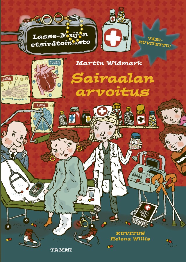 Buchcover für Sairaalan arvoitus. Lasse-Maijan etsivätoimisto (e-äänikirja)