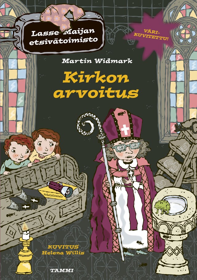 Book cover for Kirkon arvoitus. Lasse-Maijan etsivätoimisto (e-äänikirja)