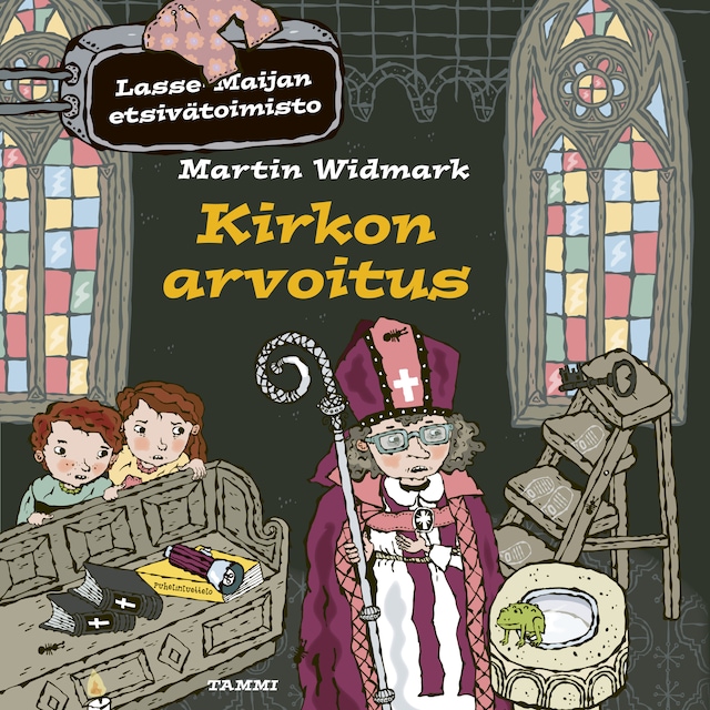 Book cover for Kirkon arvoitus. Lasse-Maijan etsivätoimisto