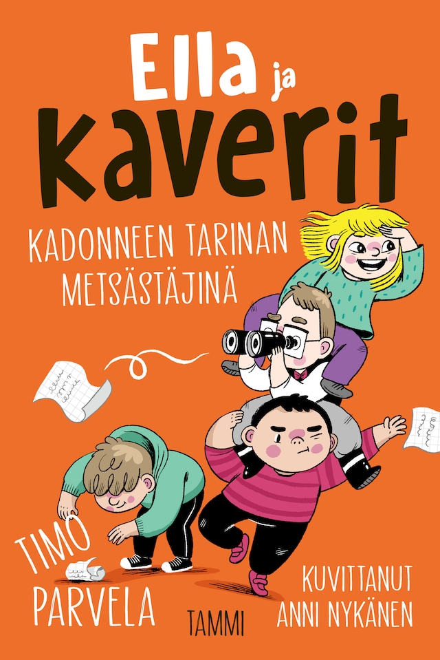 Book cover for Ella ja kaverit kadonneen tarinan metsästäjinä (e-äänikirja)