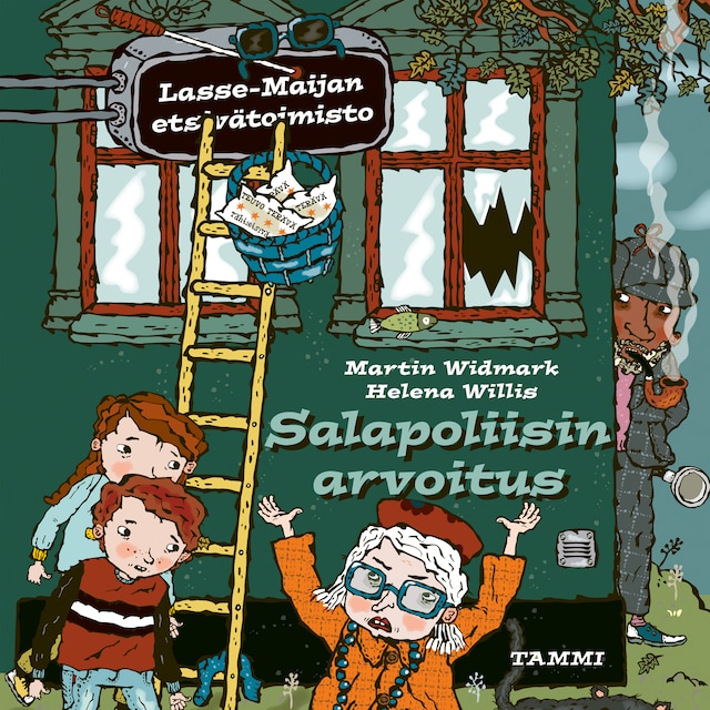 Book cover for Salapoliisin arvoitus. Lasse-Maijan etsivätoimisto