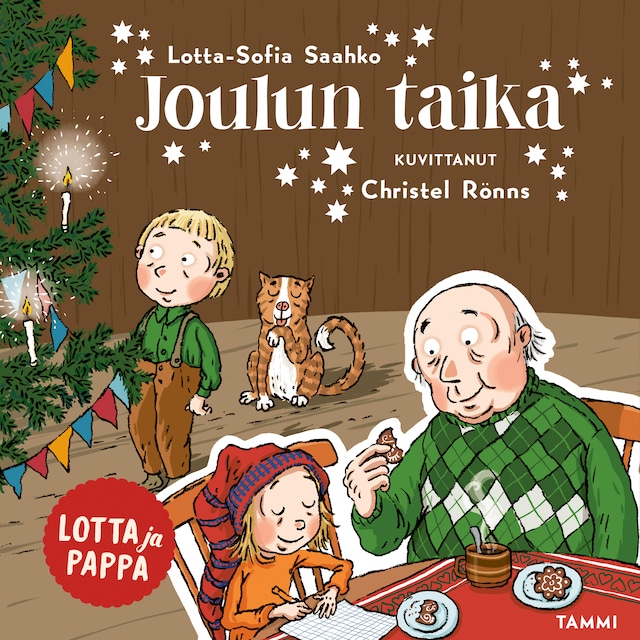 Buchcover für Lotta ja pappa. Joulun taika