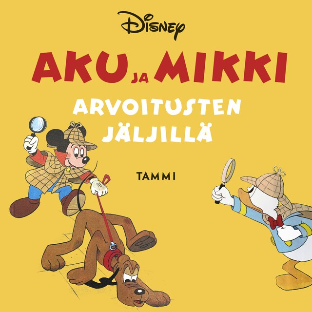 Kirjankansi teokselle Aku ja Mikki arvoitusten jäljillä