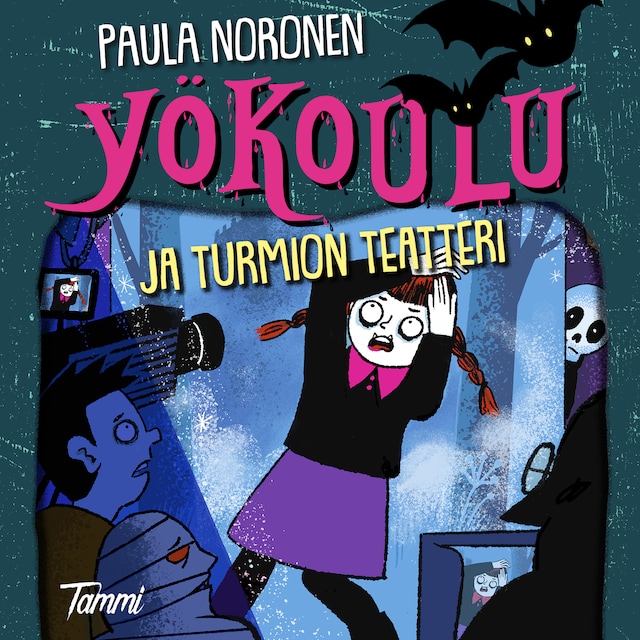 Buchcover für Yökoulu ja turmion teatteri