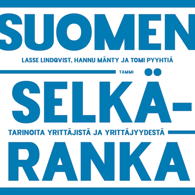 Kirjankansi teokselle Suomen selkäranka