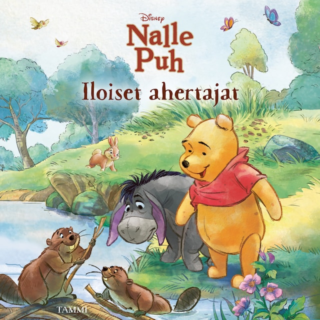 Kirjankansi teokselle Disney. Nalle Puh. Iloiset ahertajat