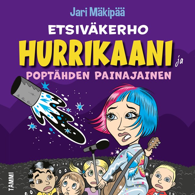 Portada de libro para Etsiväkerho Hurrikaani ja poptähden painajainen