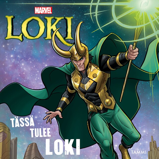 Kirjankansi teokselle Tässä tulee Loki. Luen itse