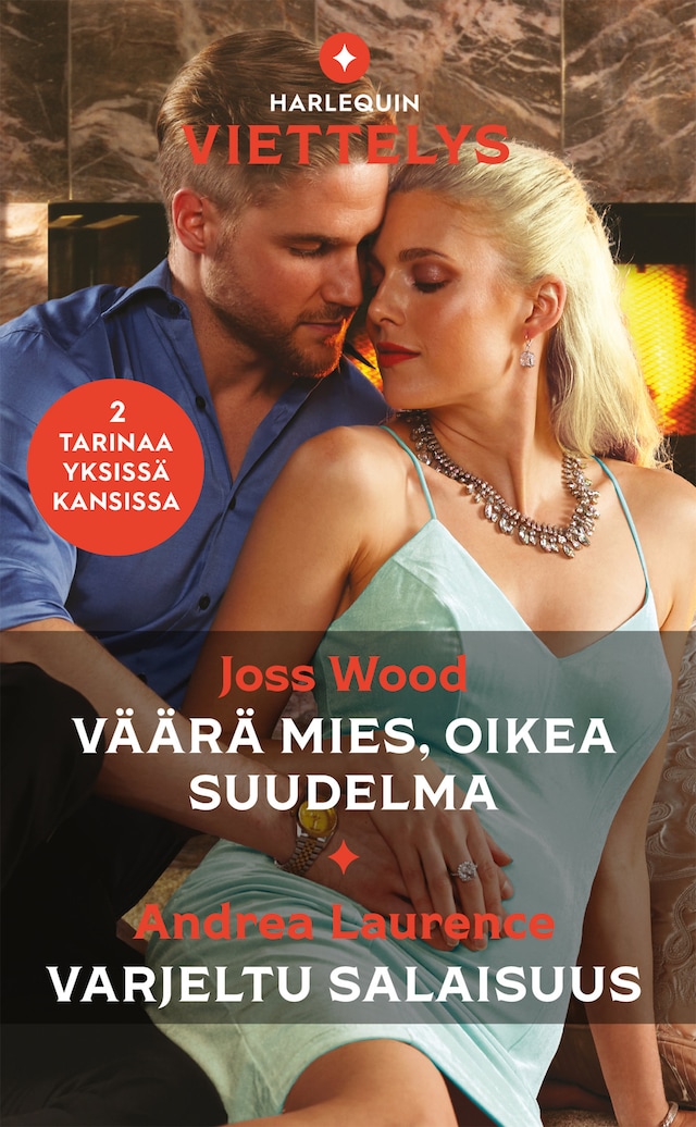 Book cover for Väärä mies, oikea suudelma / Varjeltu salaisuus